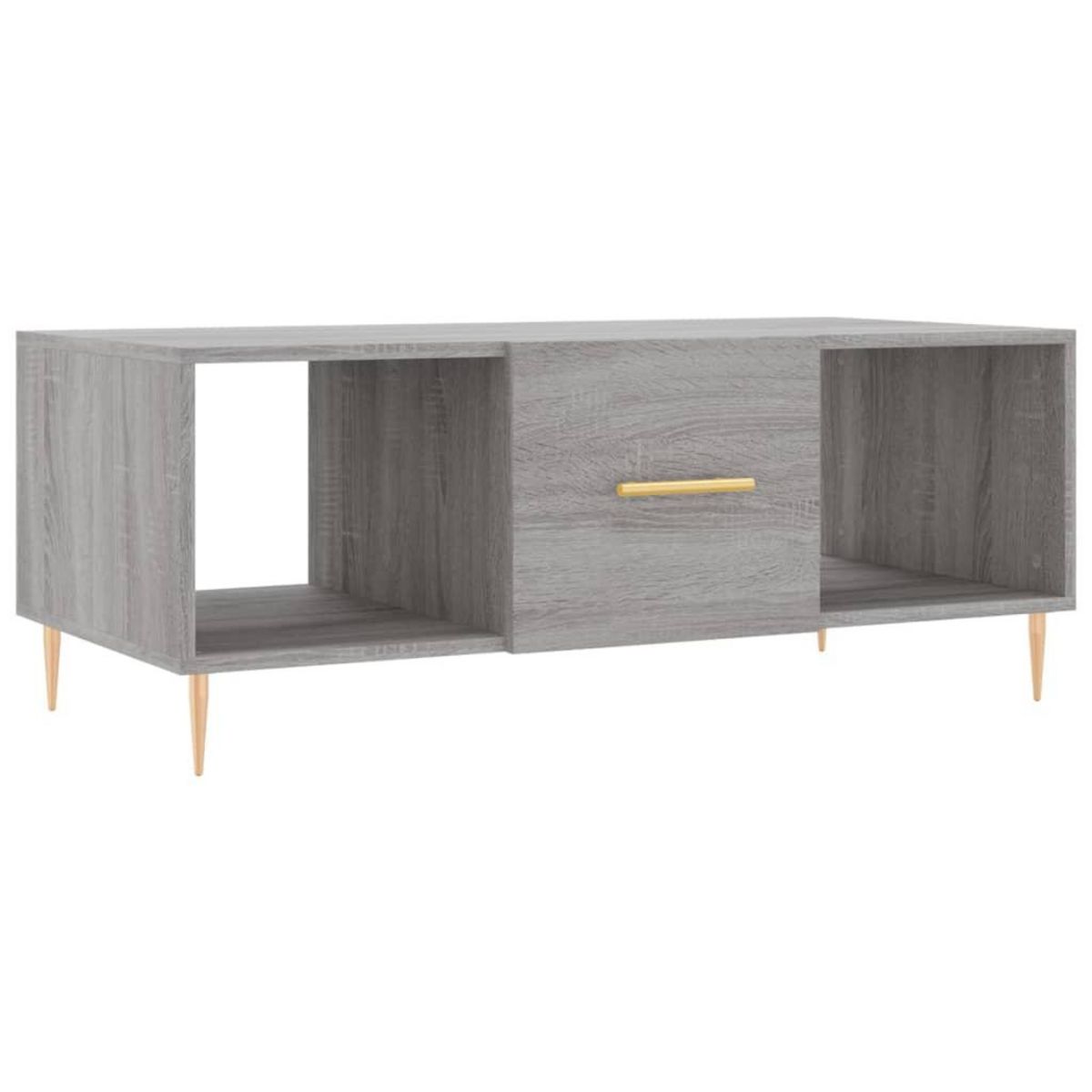 VIDAXL Table basse sonoma gris 102x50x40 cm bois d'ingenierie