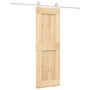 Voir la diapositive 2 : VIDAXL Porte coulissante et kit de quincaillerie 70x210 cm pin massif