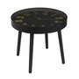 Voir la diapositive 1 : Paris Prix Table d'Appoint Horloge  Lounge  50cm Noir