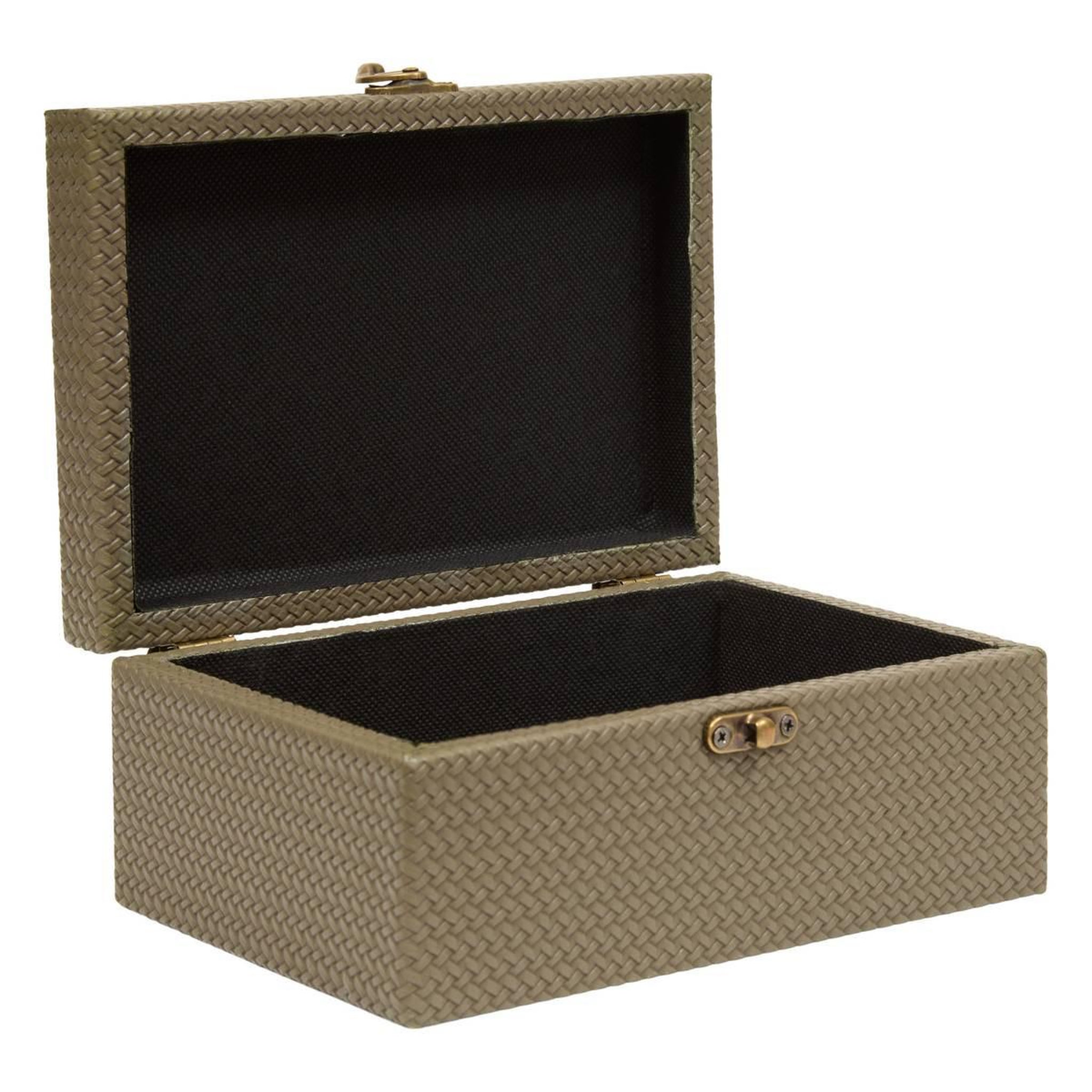 Voir la diapositive 2 : ATMOSPHERA Lot de 4 boîtes de rangement  bonie  25cm kaki