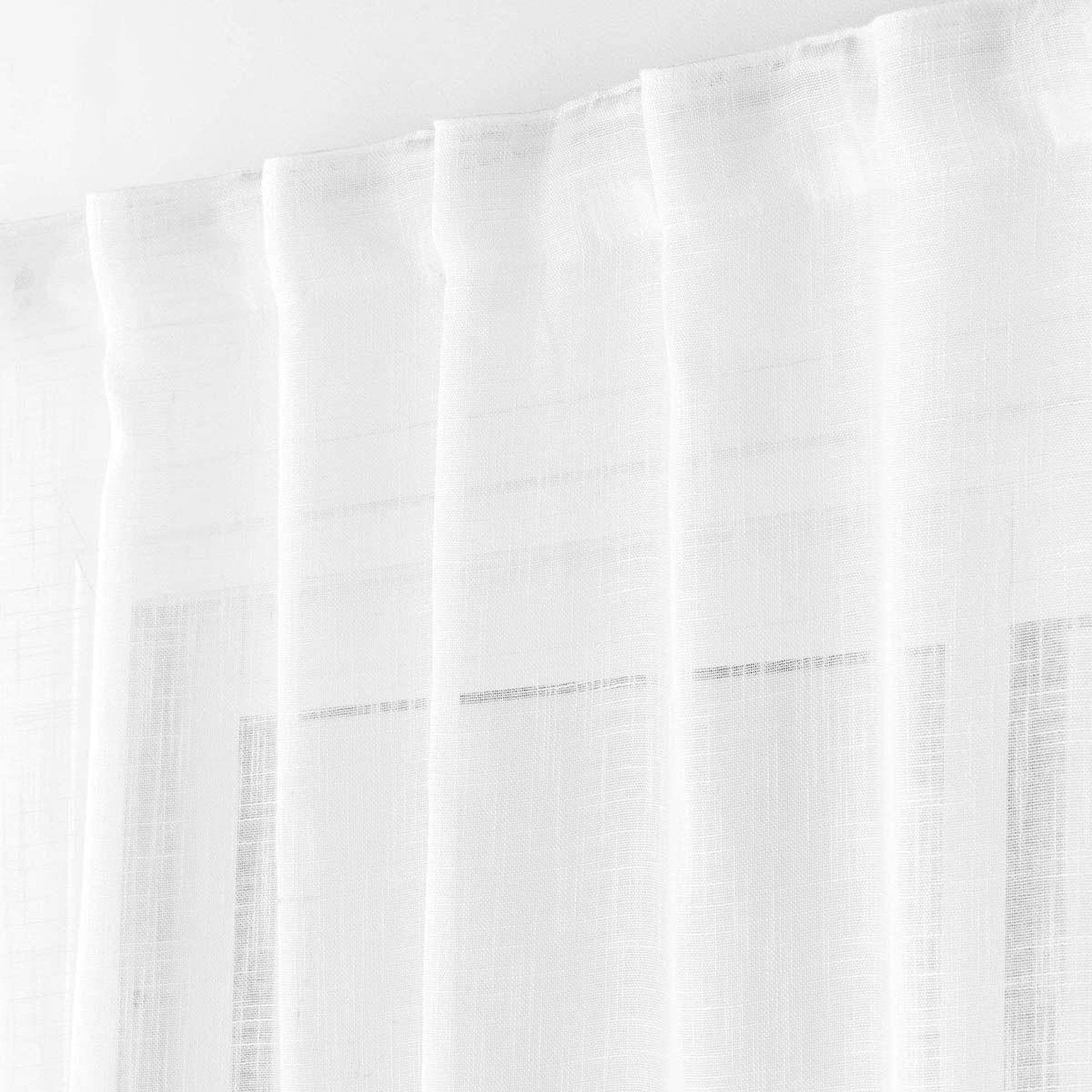 Voir la diapositive 4 : Douceur d'Intérieur Rideau voilage à passants  haltona  140x240cm blanc