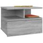 Voir la diapositive 3 : VIDAXL Table de chevet flottante Sonoma gris Bois d'ingénierie