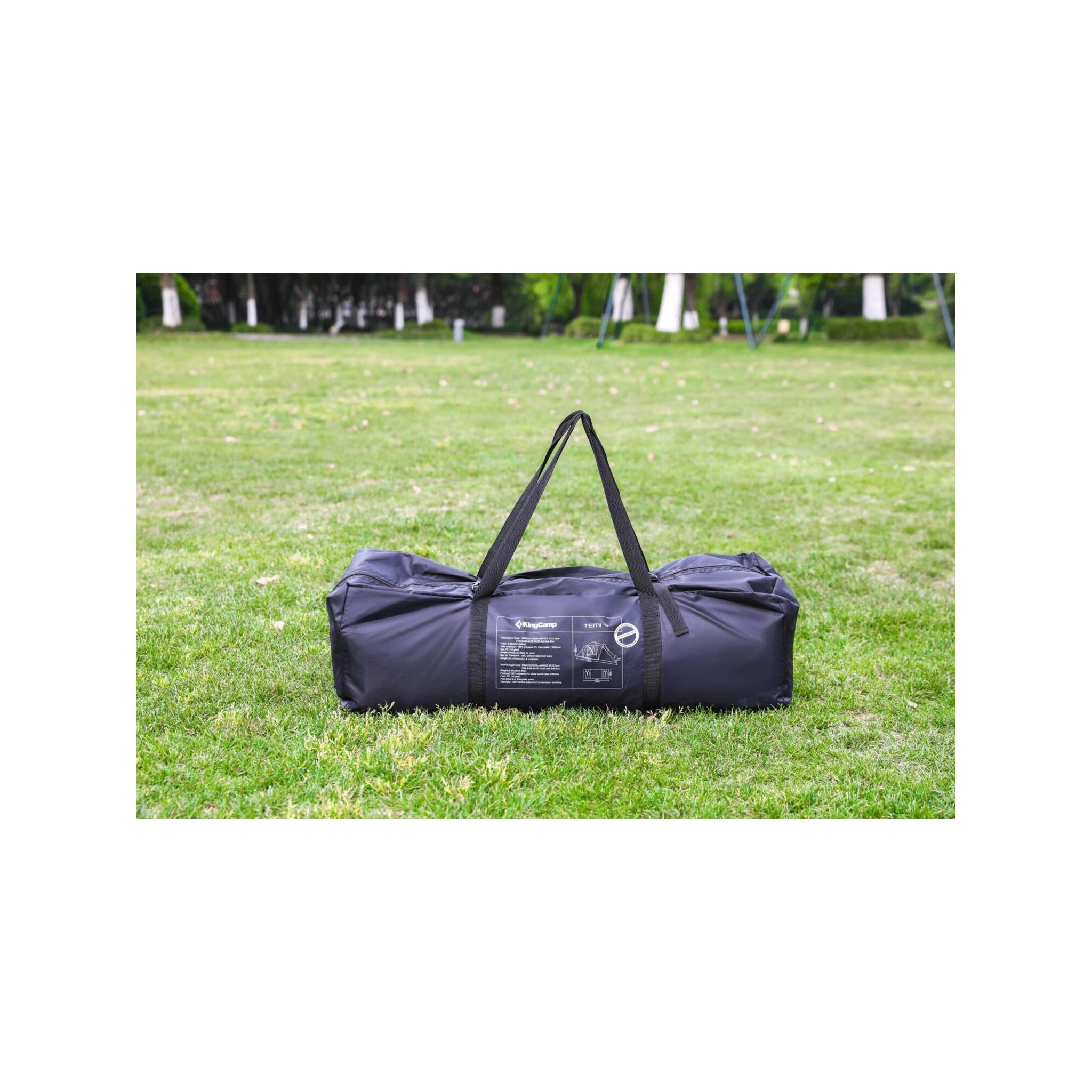 Voir la diapositive 6 : KINGCAMP Tente de camping familiale 4 places temi - kingcamp - dimensions : 500 x 220 x 200 cm