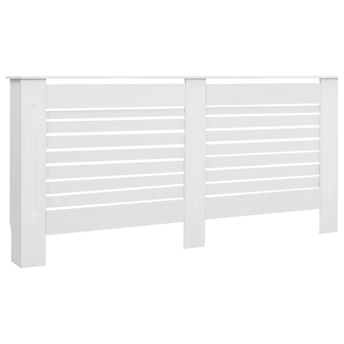 VIDAXL Cache-radiateurs 2 pcs Blanc 172x19x81,5 cm MDF