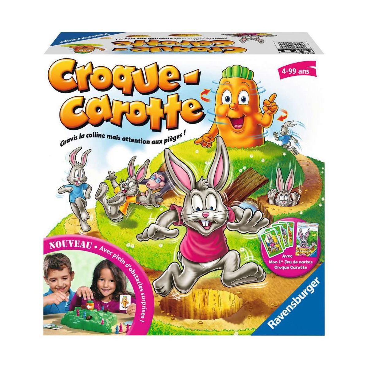 RAVENSBURGER Croque Carotte + Jeu de cartes inedit