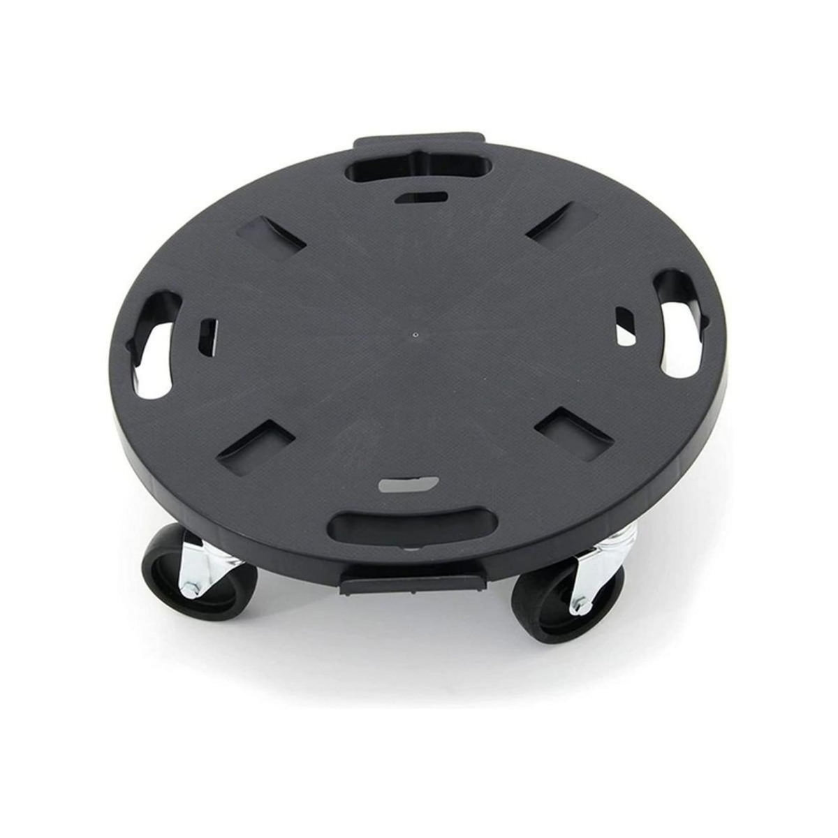 KZ GARDEN Support à roulettes rond diamètre 40 x 12,5 cm 4 roues Capacité max 275 kg Plantes Meubles ou matériel lourd KZ GARDEN