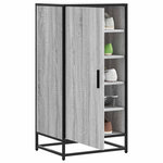 VIDAXL Etagere a chaussures sonoma gris 48x38x97,5 cm bois ingenierie