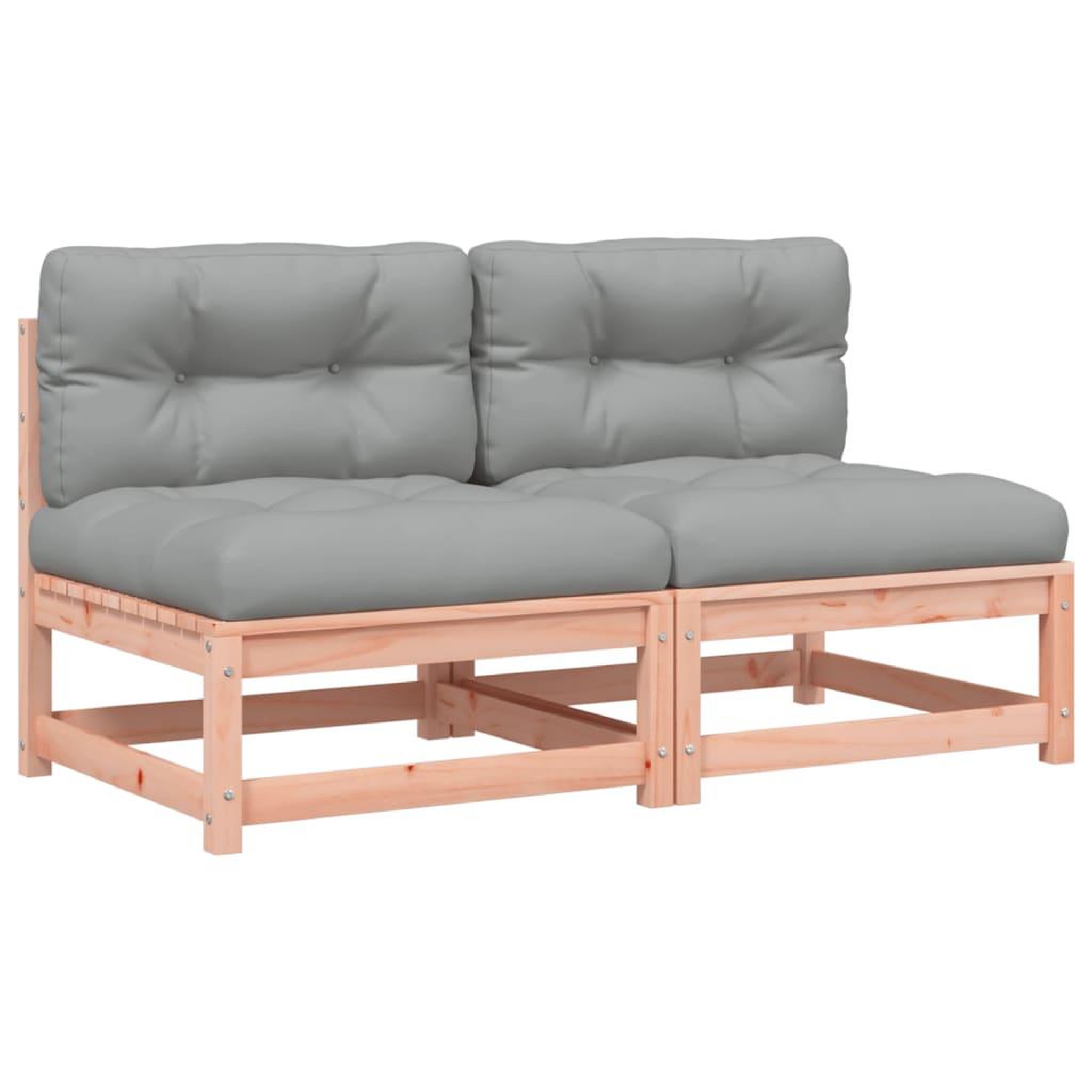 Voir la diapositive 2 : VIDAXL Canapes de jardin sans accoudoirs avec coussins 2 pcs