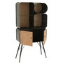 Voir la diapositive 5 : Paris Prix Étagère 2 Portes  Courchevel  160cm Noir