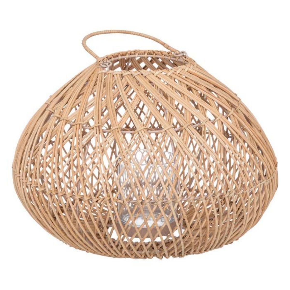 ATMOSPHERA Lanterne Déco en Rotin  Lour  38cm Beige