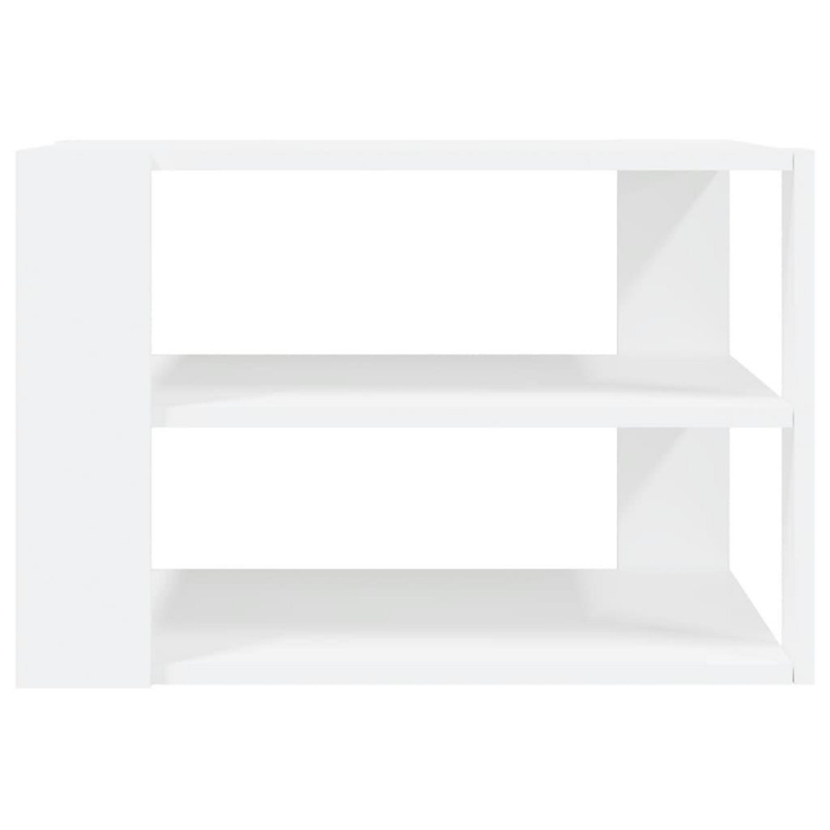 VIDAXL Table basse blanc 59,5x59,5x40 cm bois d'ingenierie