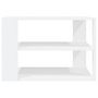 Voir la diapositive 4 : VIDAXL Table basse blanc 59,5x59,5x40 cm bois d'ingenierie