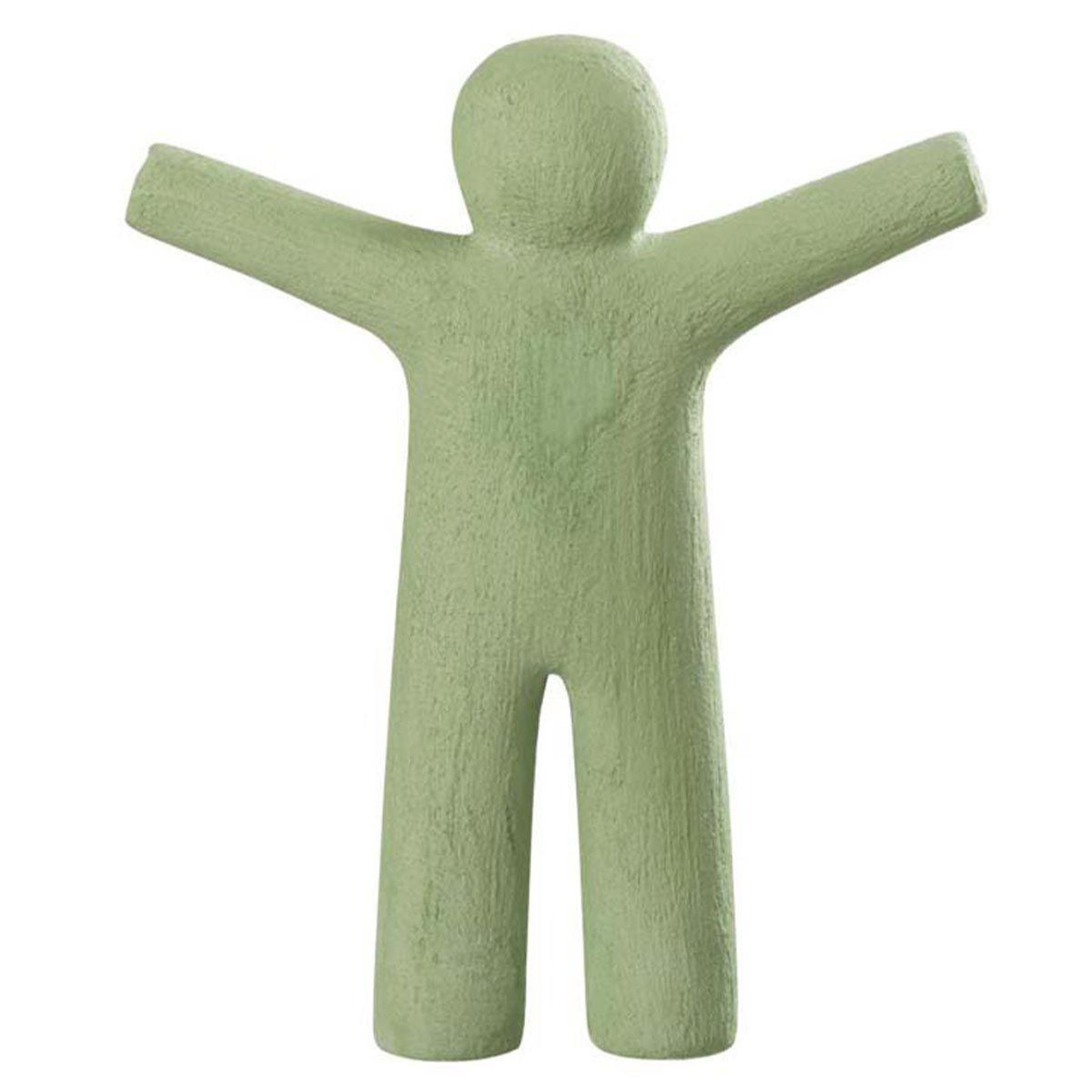 J-LINE Statuette déco  p'tit maurice rugueux  30cm vert