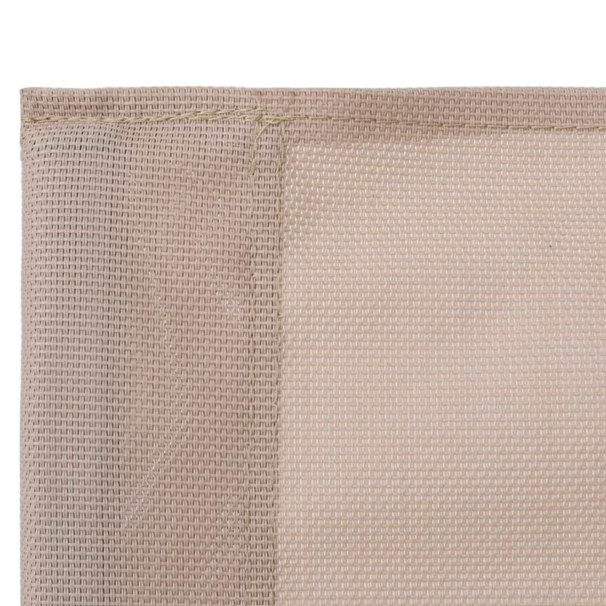 VIDAXL Salon de jardin 4 pcs Tissu et acier Creme