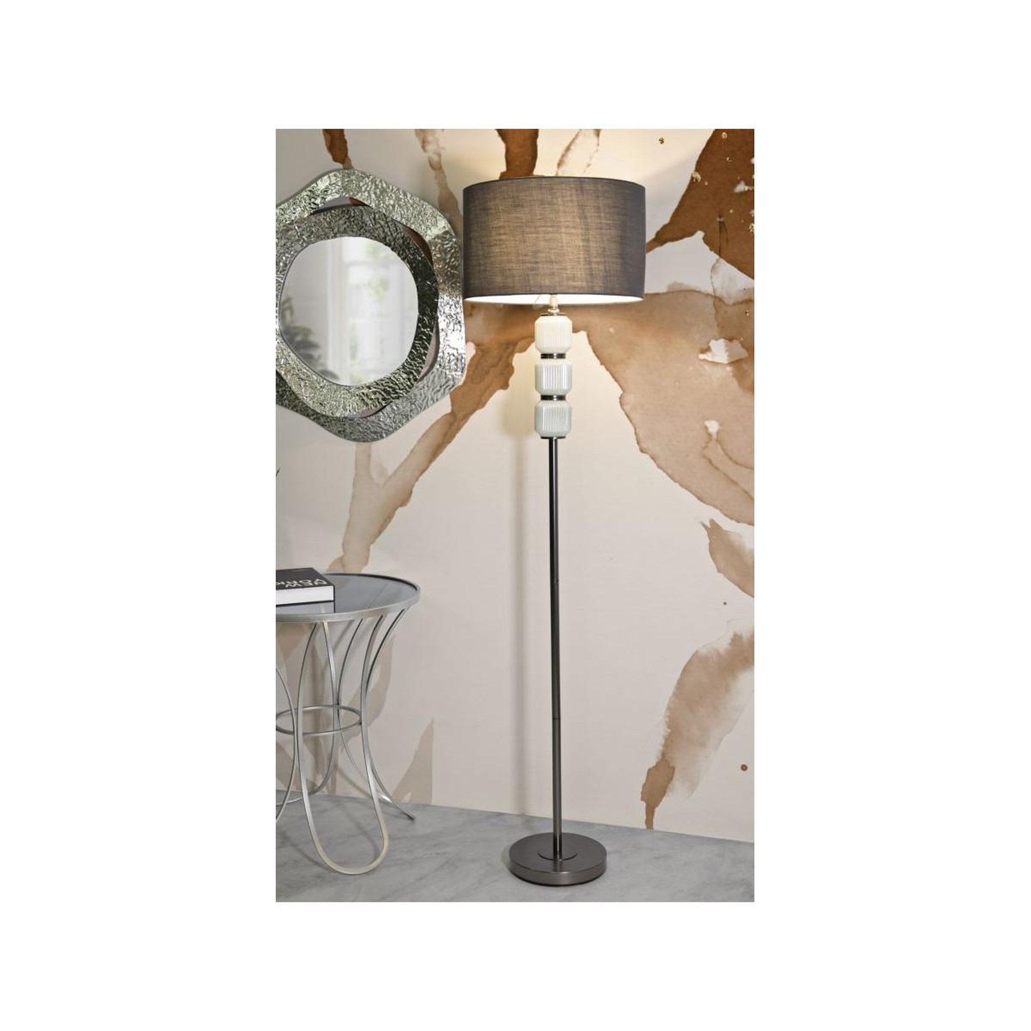 Voir la diapositive 6 : Paris Prix Lampadaire en métal  bright one  163cm blanc & gris