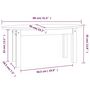 Voir la diapositive 6 : VIDAXL Table basse Noir 80x40x35 cm Bois massif de pin