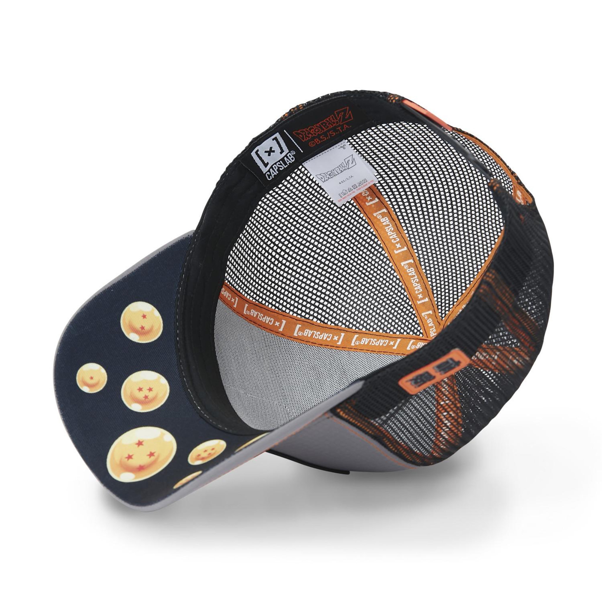 Voir la diapositive 5 : CAPSLAB Casquette homme trucker finition prémium Dragon Ball Z Gohan