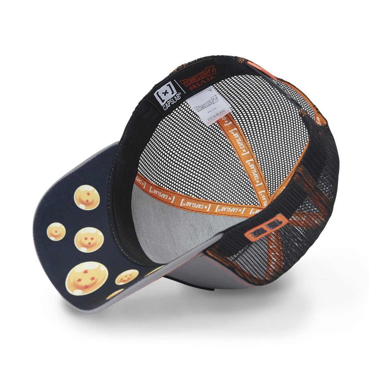 CAPSLAB Casquette homme trucker finition prémium Dragon Ball Z Gohan