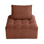 Voir la diapositive 1 : LISA DESIGN Marisol - module d'assise - velours texturé