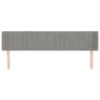 Voir la diapositive 3 : VIDAXL Tete de lit avec oreilles Gris clair 203x16x78/88 cm Velours
