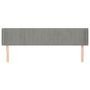 Voir la diapositive 3 : VIDAXL Tete de lit avec oreilles Gris clair 203x16x78/88 cm Velours