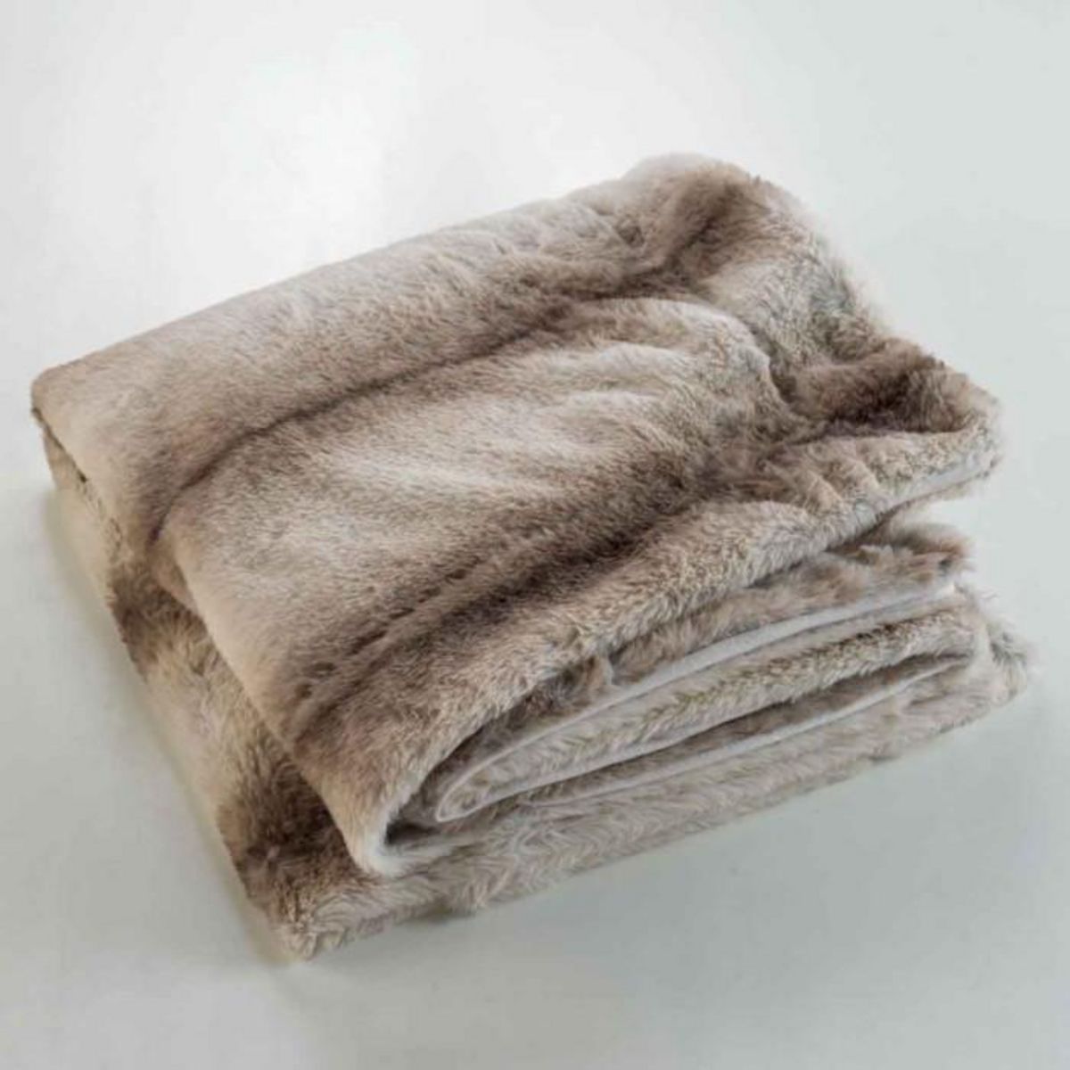 Paris Prix Plaid Imitation Fourrure  Sibérie  125x150cm Naturel