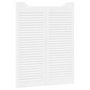 Voir la diapositive 4 : VIDAXL Portes battantes a persiennes 1 paire blanc 100x80 cm