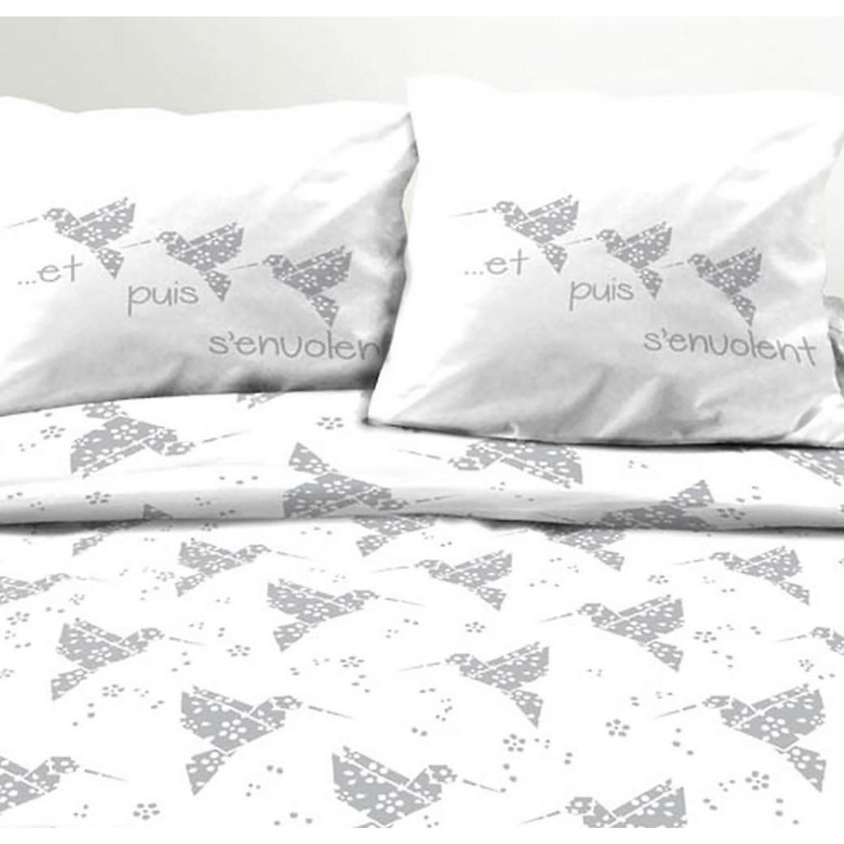 Home collection Parure housse de couette 3pcs 240x220cm 100%coton 57fils origasie