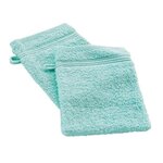 Paris Prix Lot de 2 Gants de Toilette  Tendresse  15x21cm Céladon