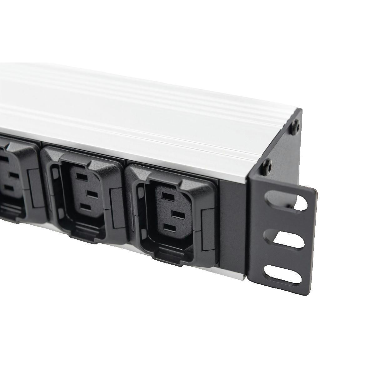 Prodigit Multiprise digitus Professionnelle Aluminium 10 prises 2 m