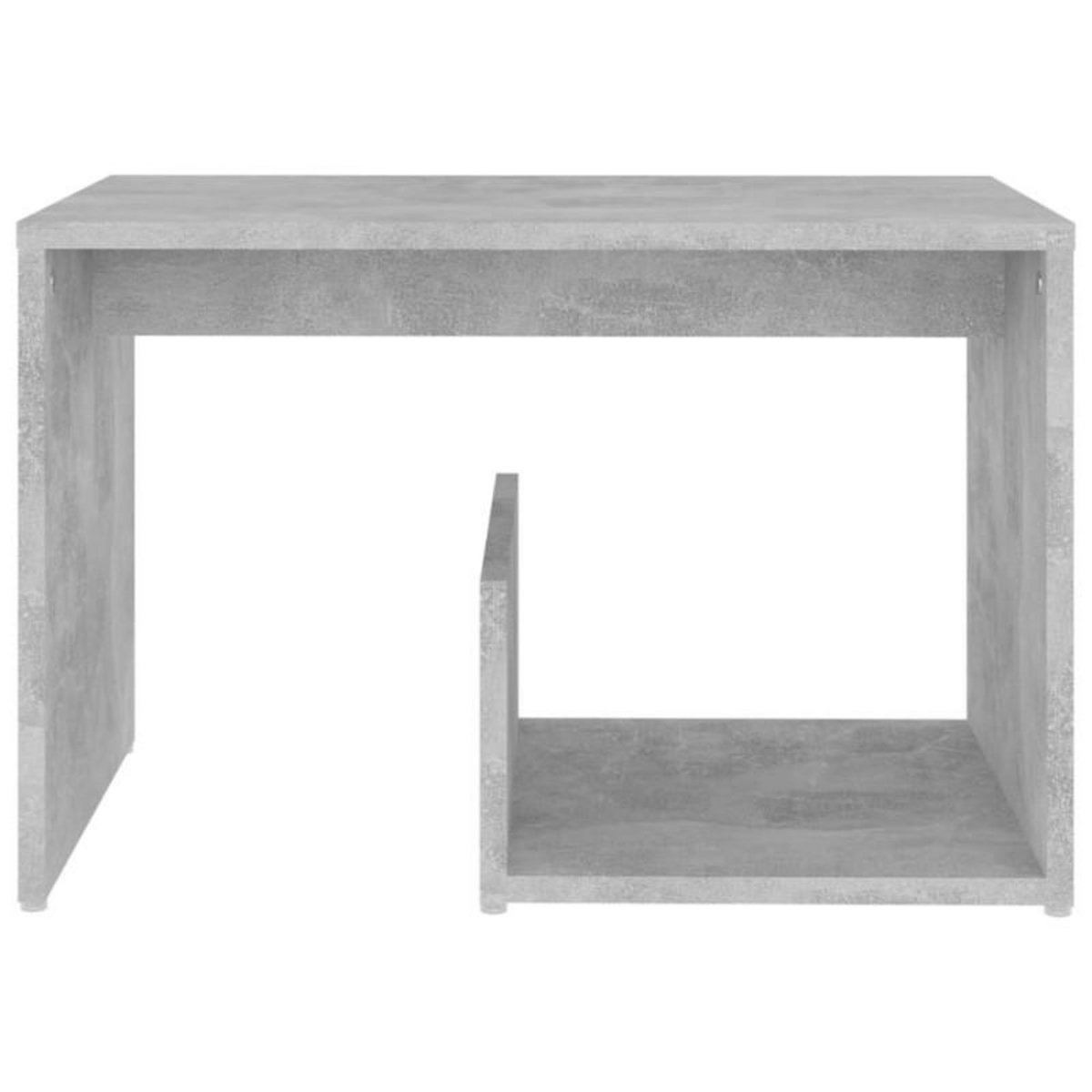 VIDAXL Table d appoint Gris béton 59x36x38 cm Aggloméré