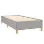 Voir la diapositive 4 : VIDAXL Sommier a lattes de lit avec matelas Gris clair 80x200 cm Tissu