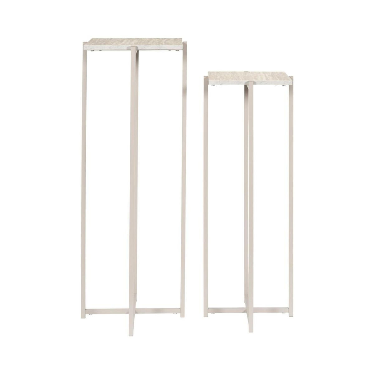 Paris Prix Lot de 2 Sellettes Gigognes  Terra Nova  80cm Beige