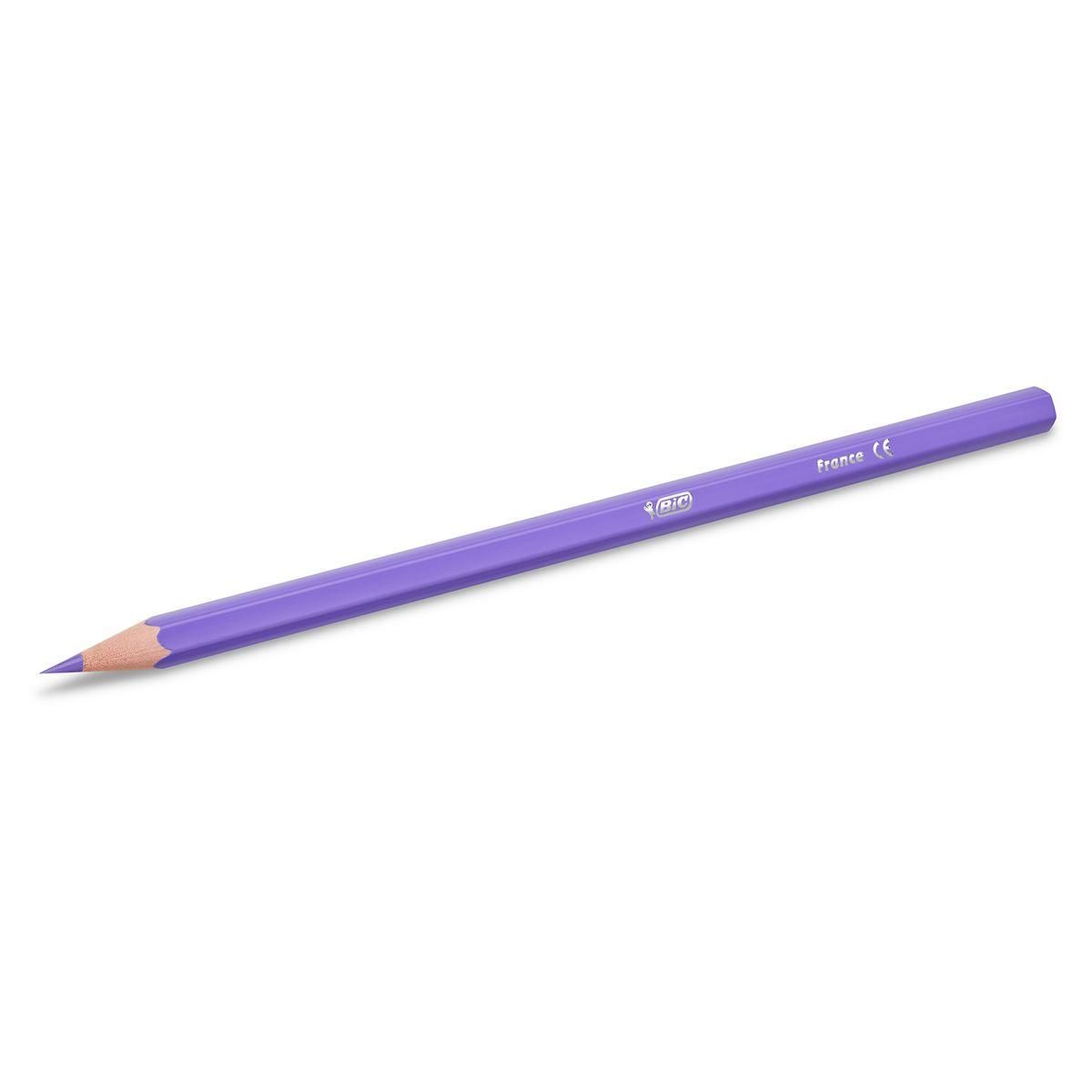 BIC Boîte de 18 crayons de couleur Kids Tropicolors