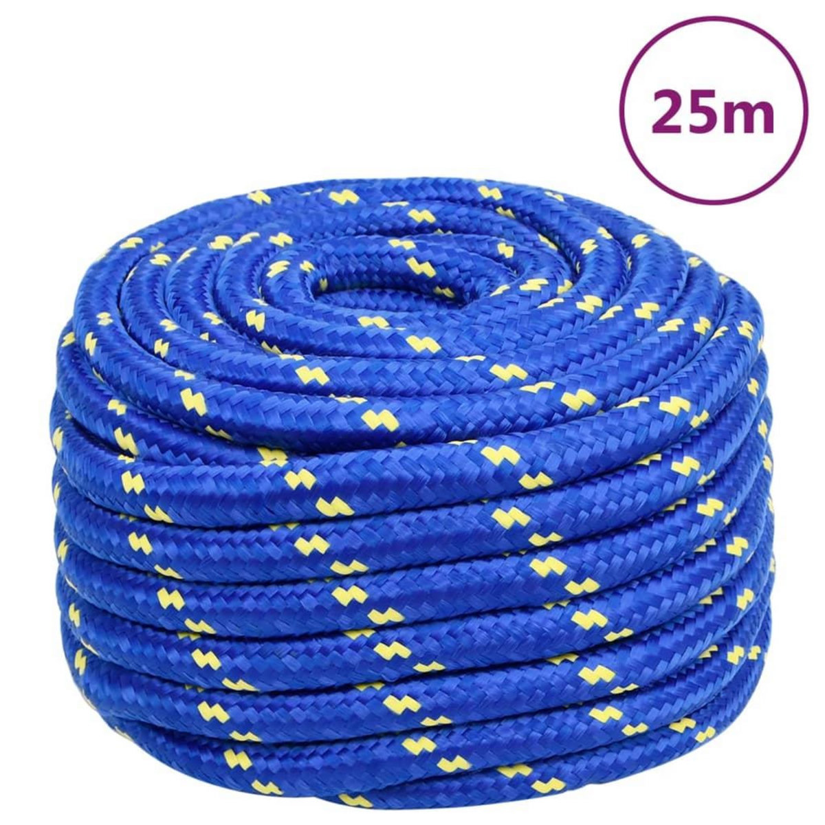 VIDAXL Corde de bateau Bleu 20 mm 25 m Polypropylene