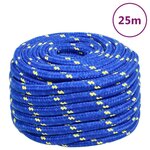 VIDAXL Corde de bateau Bleu 20 mm 25 m Polypropylene