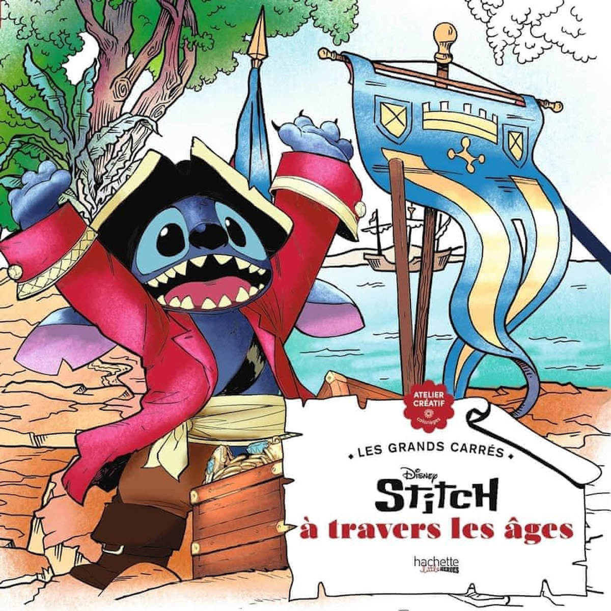 STITCH A TRAVERS LES AGES. 45 COLORIAGES, Lavaud Nathalie