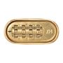 Voir la diapositive 3 : ABUS Cadenas a combinaison - ABUS - 180IB/50 B/DFNLI - Corps laiton forgé - Anse inox - Code numérique a quatre chiffres