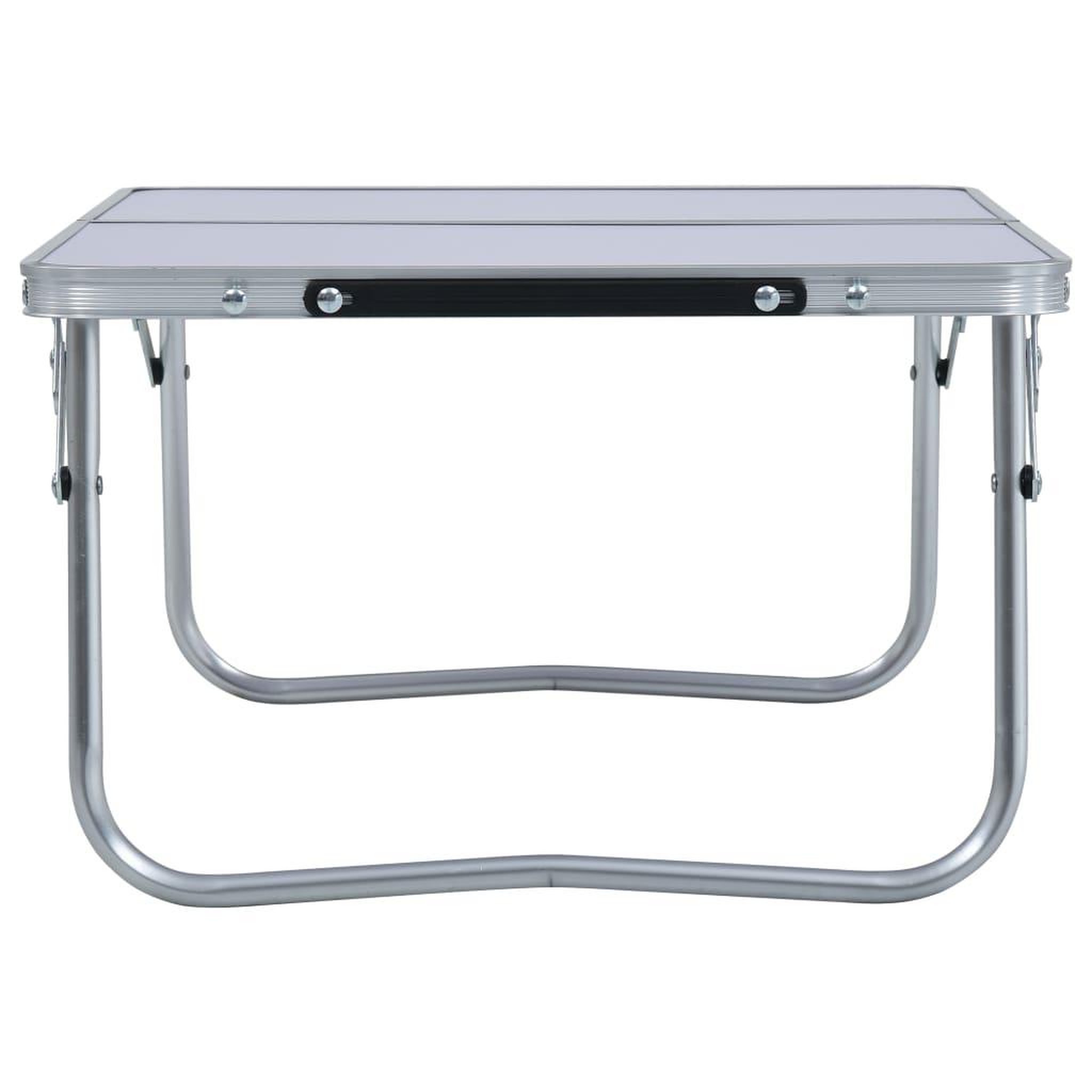 Voir la diapositive 3 : VIDAXL Table pliable de camping Blanc Aluminium 60x40 cm