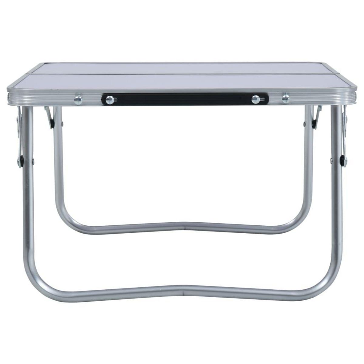 VIDAXL Table pliable de camping Blanc Aluminium 60x40 cm