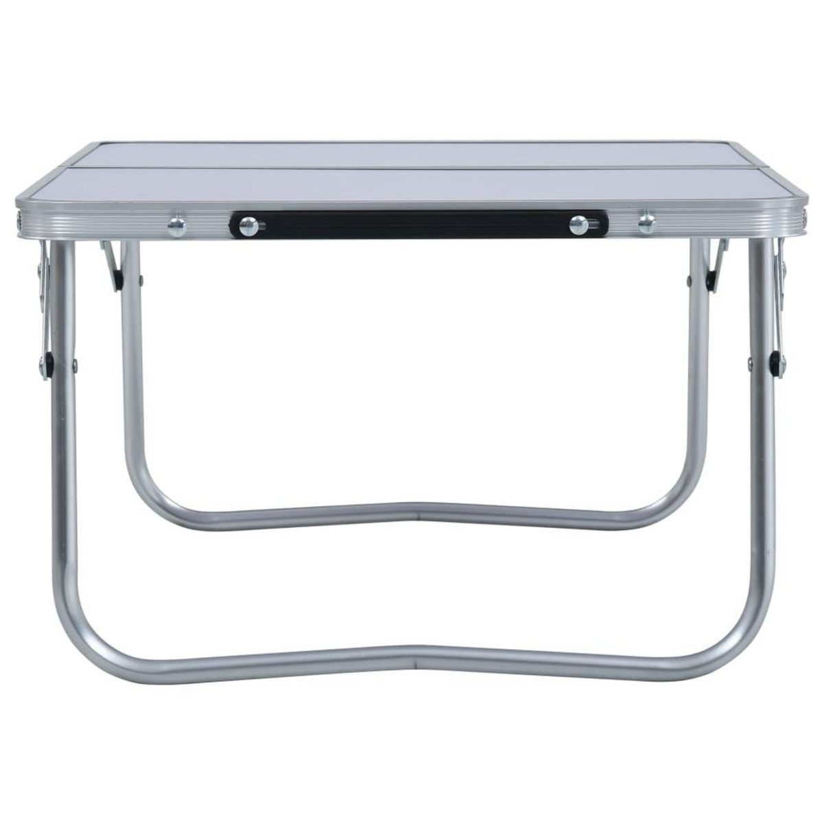 VIDAXL Table pliable de camping Blanc Aluminium 60x40 cm
