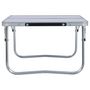 Voir la diapositive 3 : VIDAXL Table pliable de camping Blanc Aluminium 60x40 cm