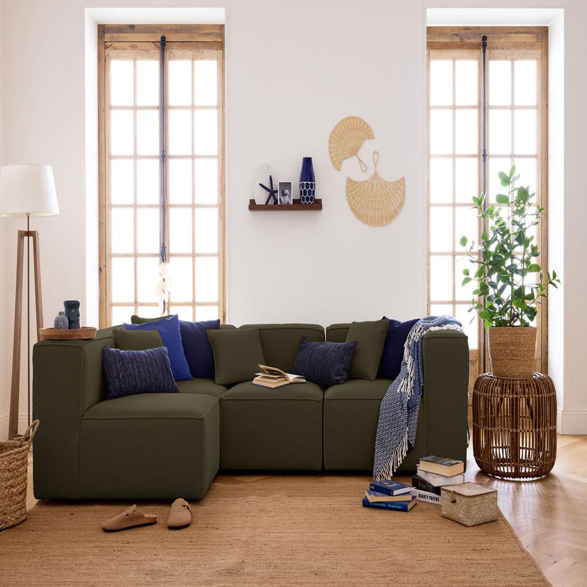 Voir la diapositive 2 : LISA DESIGN Arty - module d'assise droit - en tissu mailles 3d