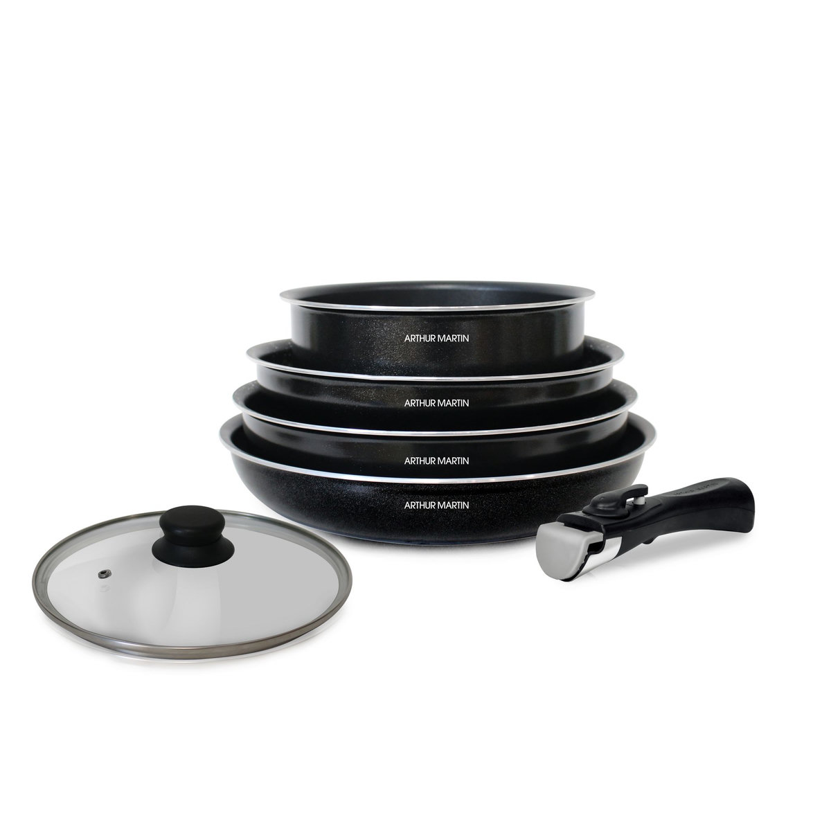 Arthur Martin Batterie de cuisine de 6 pièces