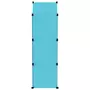 VIDAXL Armoire de rangement pour enfants avec 8 cubes Bleu PP