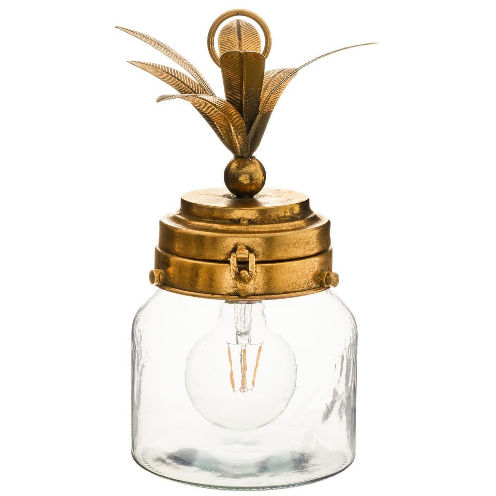 ATMOSPHERA Lampe à Poser LED  Ananas  33cm Or