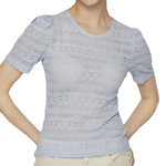 Vila T Shirt  Vila Femme Vichikka. Coloris disponibles : Bleu