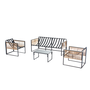 Voir la diapositive 4 : CONCEPT USINE Salon de jardin avec table 5 places TURINI