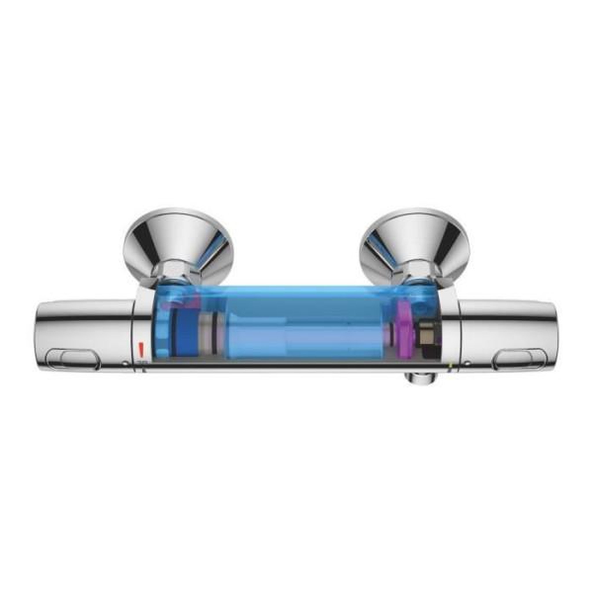 Voir la diapositive 6 : Grohe GROHE Mitigeur thermostatique Douche Precision Trend, montage mural, protection anti-brûlure, raccord fileté 1/2, chromé, 342