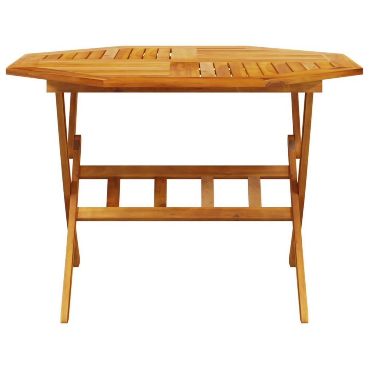 VIDAXL Table pliable de jardin Ø110x75 cm bois d'acacia solide
